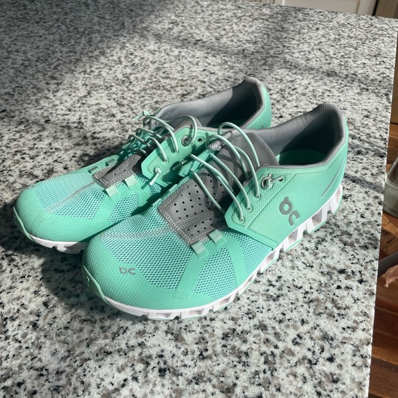 On Running Shoes - On Clouds Women's Mint Green Running Shoes